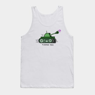 Tank You - T(h)ank You Funny Pun Joke Tank Top